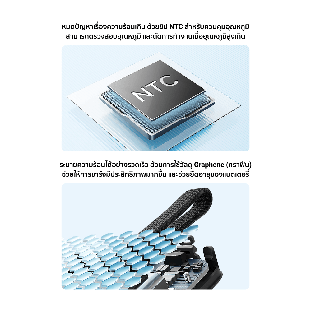 แบตเตอร์รี่สำรอง CUKTECH AURA WPB100L สีดำ 10000 MAH (รองรับเทคโนโลยีชาร์จไร้สาย)